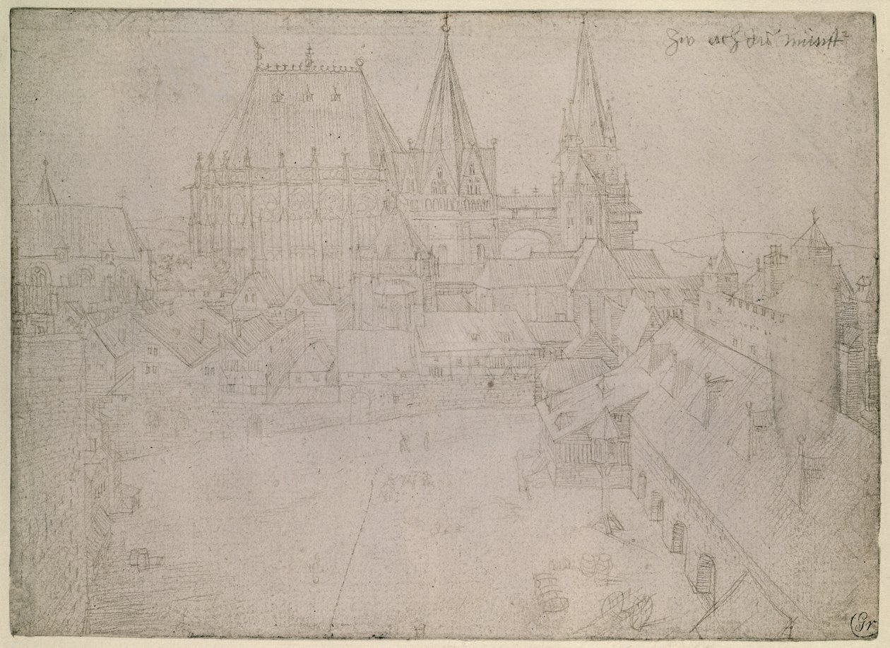 La catedral de Aquisgrán, 1520 de Albrecht Dürer