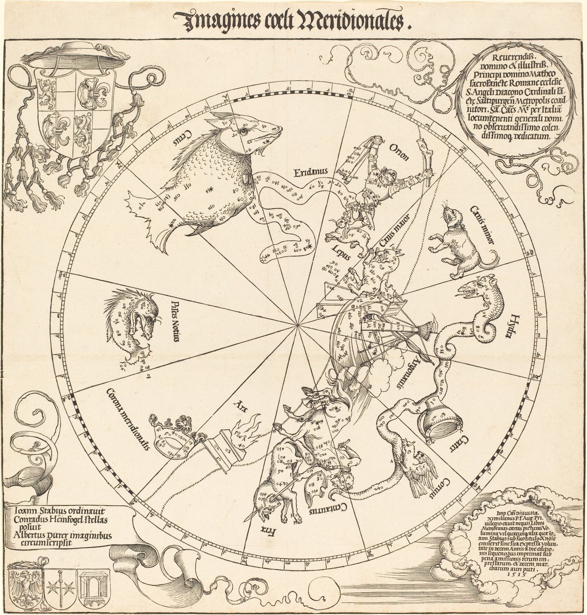 El Hemisferio Celestial Sur de Albrecht Dürer