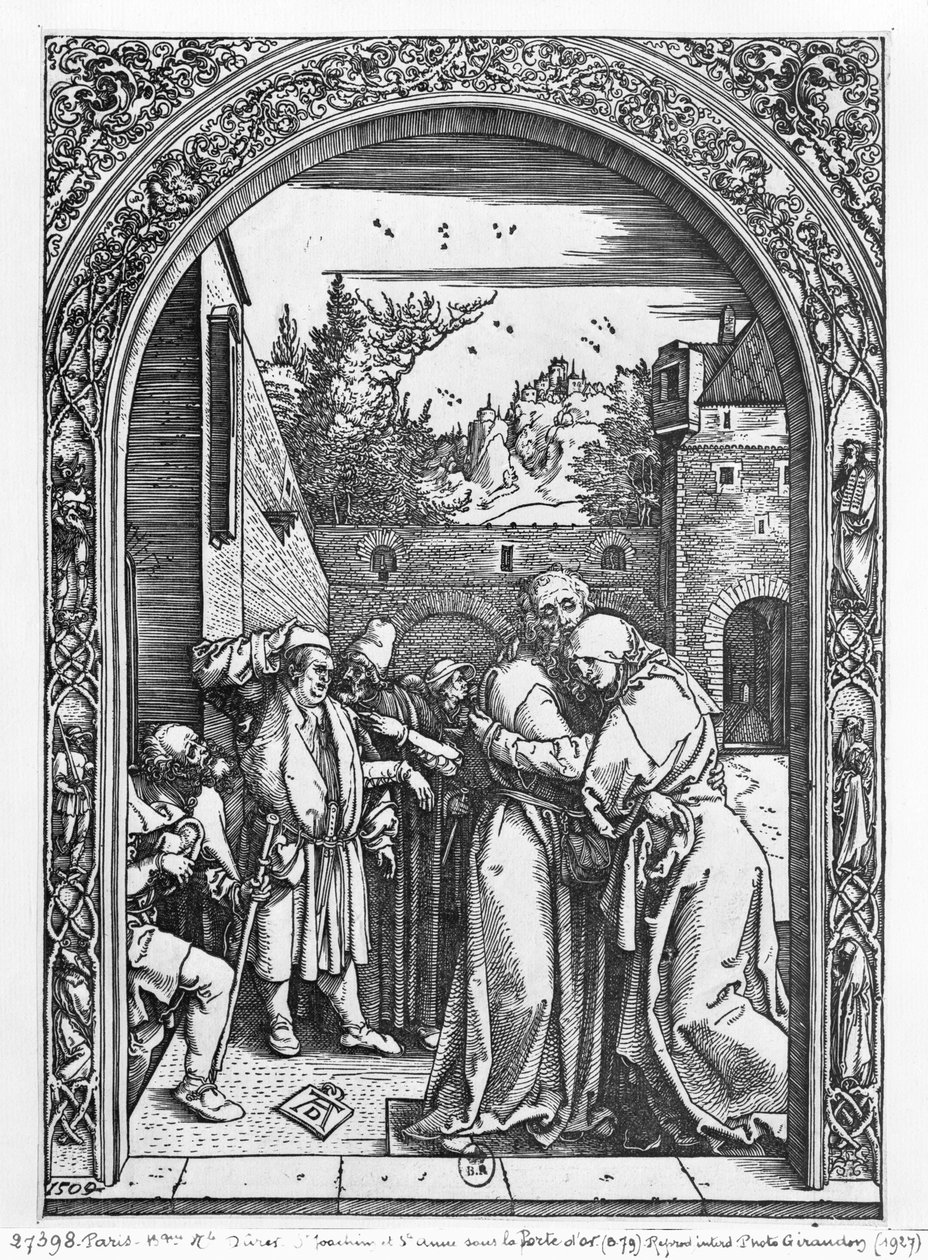 El encuentro de Santa Ana y San Joaquín en la Puerta Dorada, de la serie 