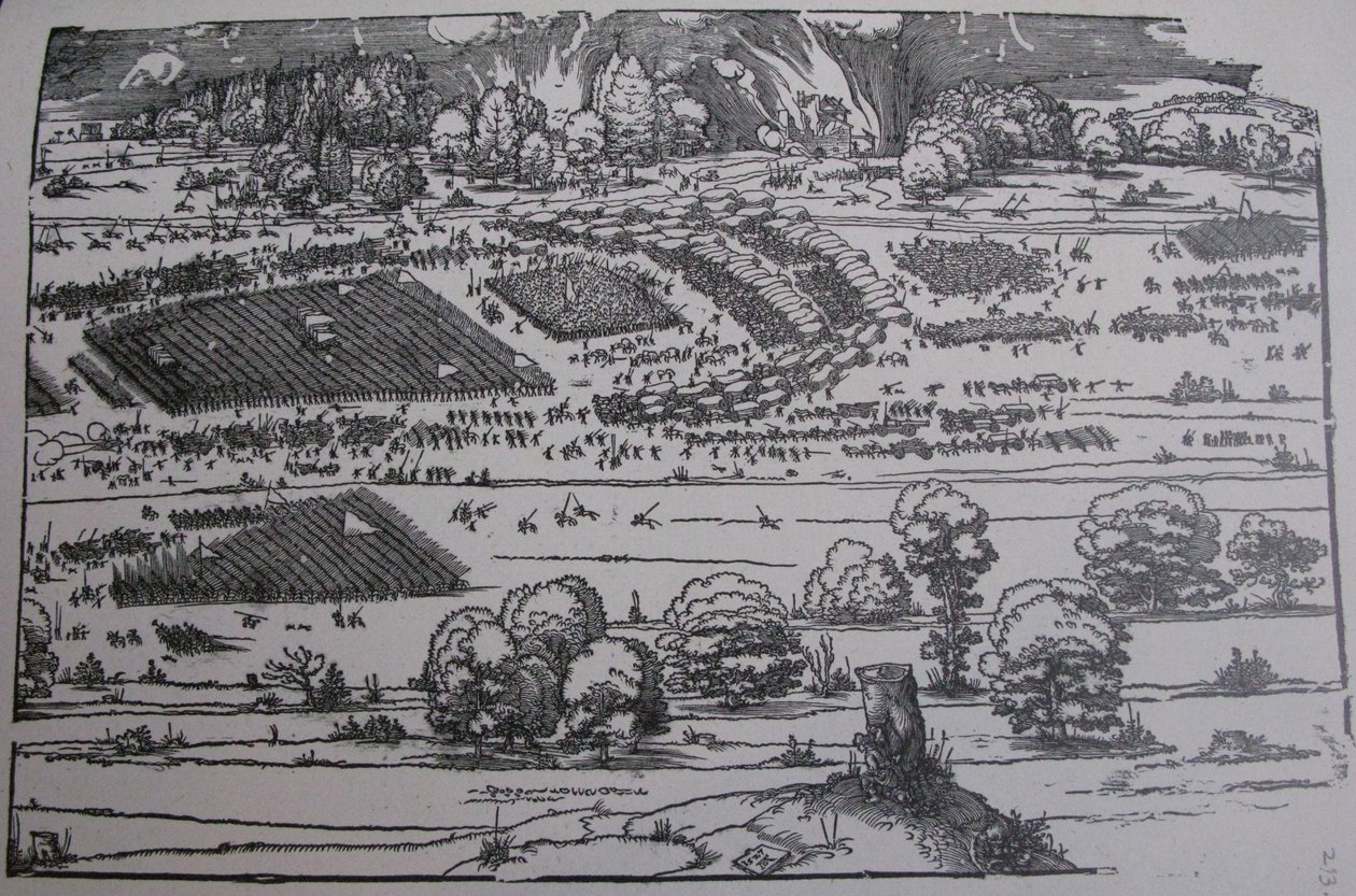 El asedio de una fortaleza de Albrecht Dürer