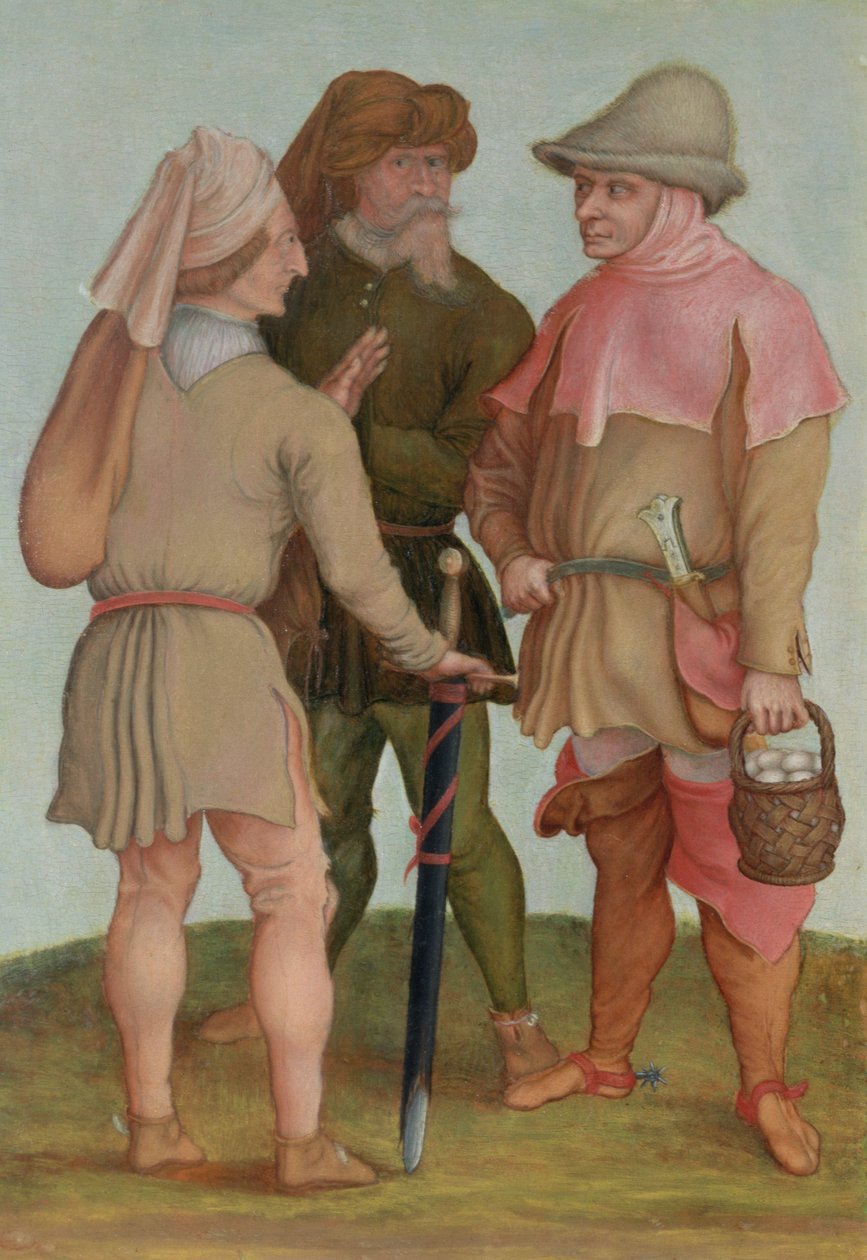 Tres campesinos, siglo XVI o XVII de Albrecht Dürer
