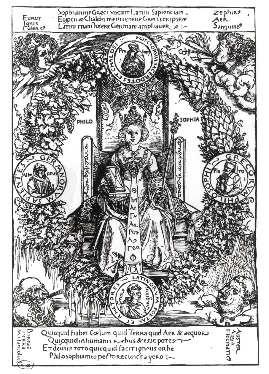 Alegoría de la Filosofía, 1502 de Albrecht Dürer