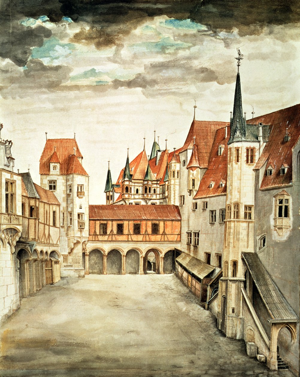 Patio del Castillo, Innsbruck de Albrecht Dürer