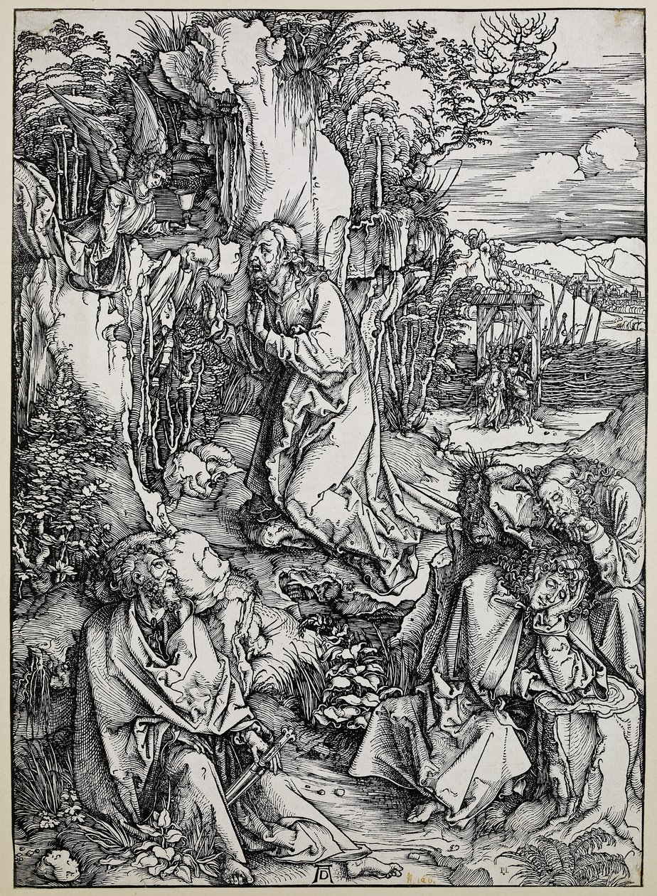 Cristo en el Monte de los Olivos, 149699 de Albrecht Dürer