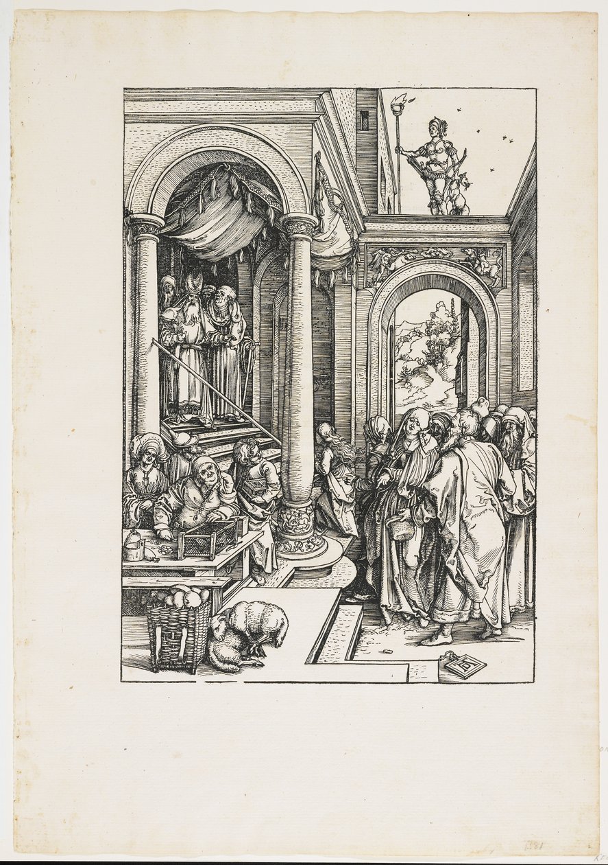 Presentación de la Virgen en el Templo, 1504-1505 (1511) de Albrecht Dürer
