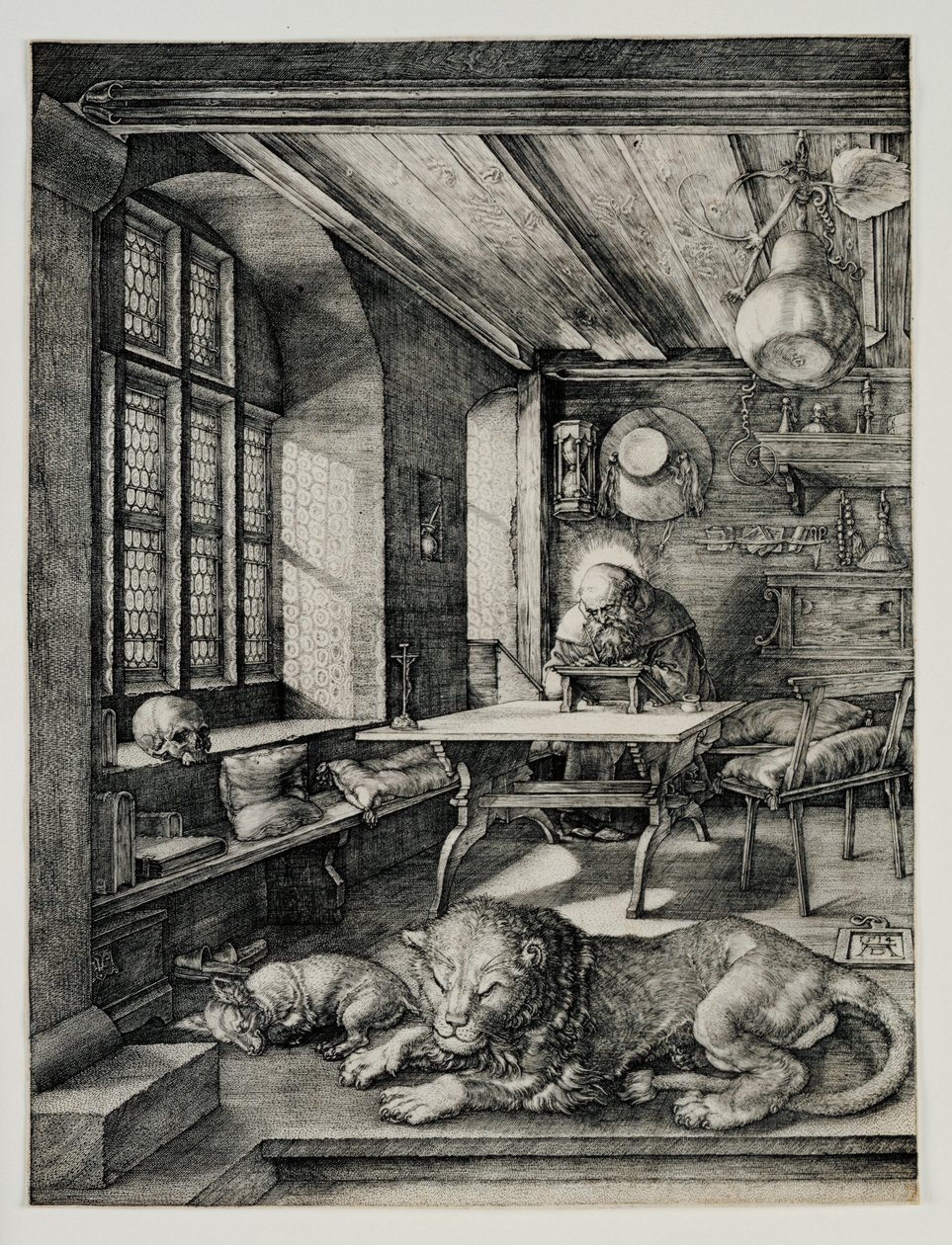 San Jerónimo en su estudio, 1514 de Albrecht Dürer