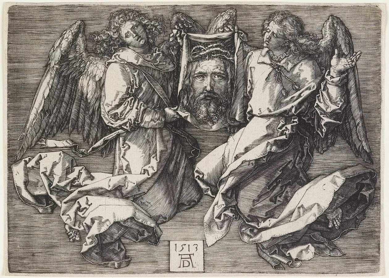 Sudario Mostrado por Dos Ángeles, 1513 de Albrecht Dürer