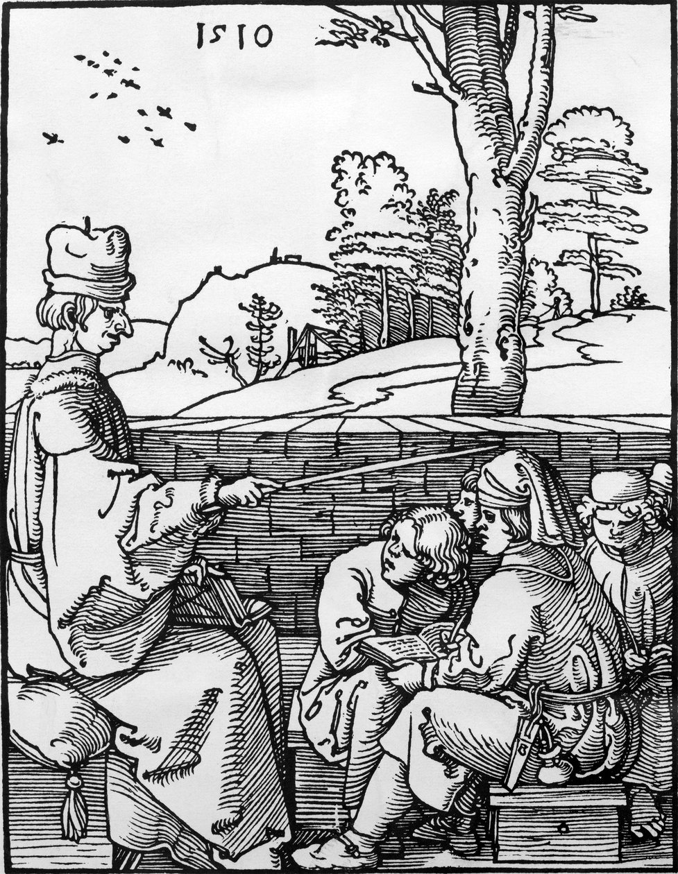La lección escolar, 1510 de Albrecht Dürer