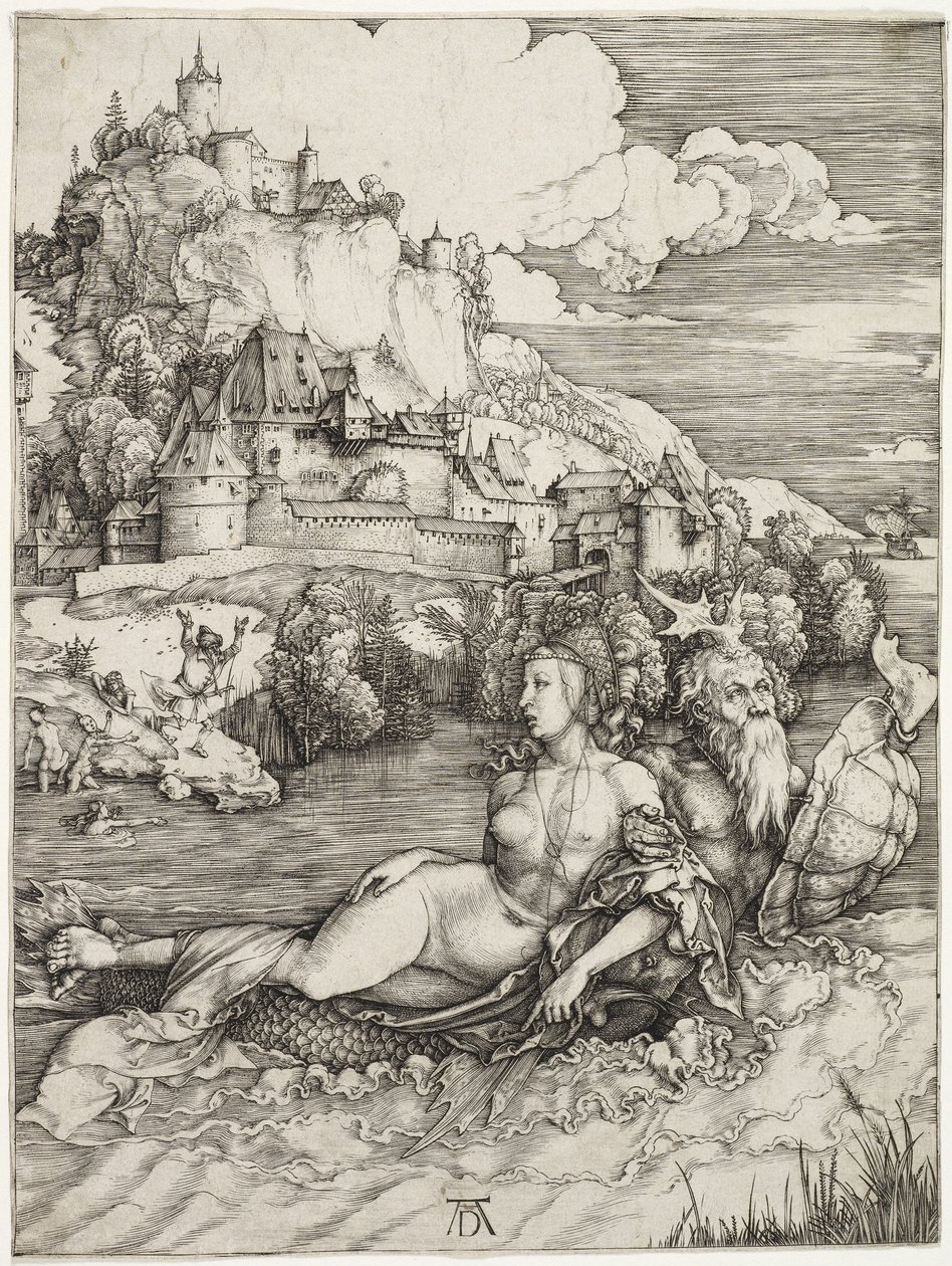 El Monstruo Marino, El Rapto de Amymone 1498 de Albrecht Dürer