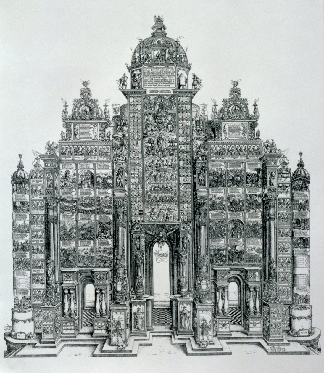 El Arco de Triunfo del Emperador Maximiliano I de Alemania (1459-1519), fechado en 1515, pub. 1517-18 de Albrecht Dürer