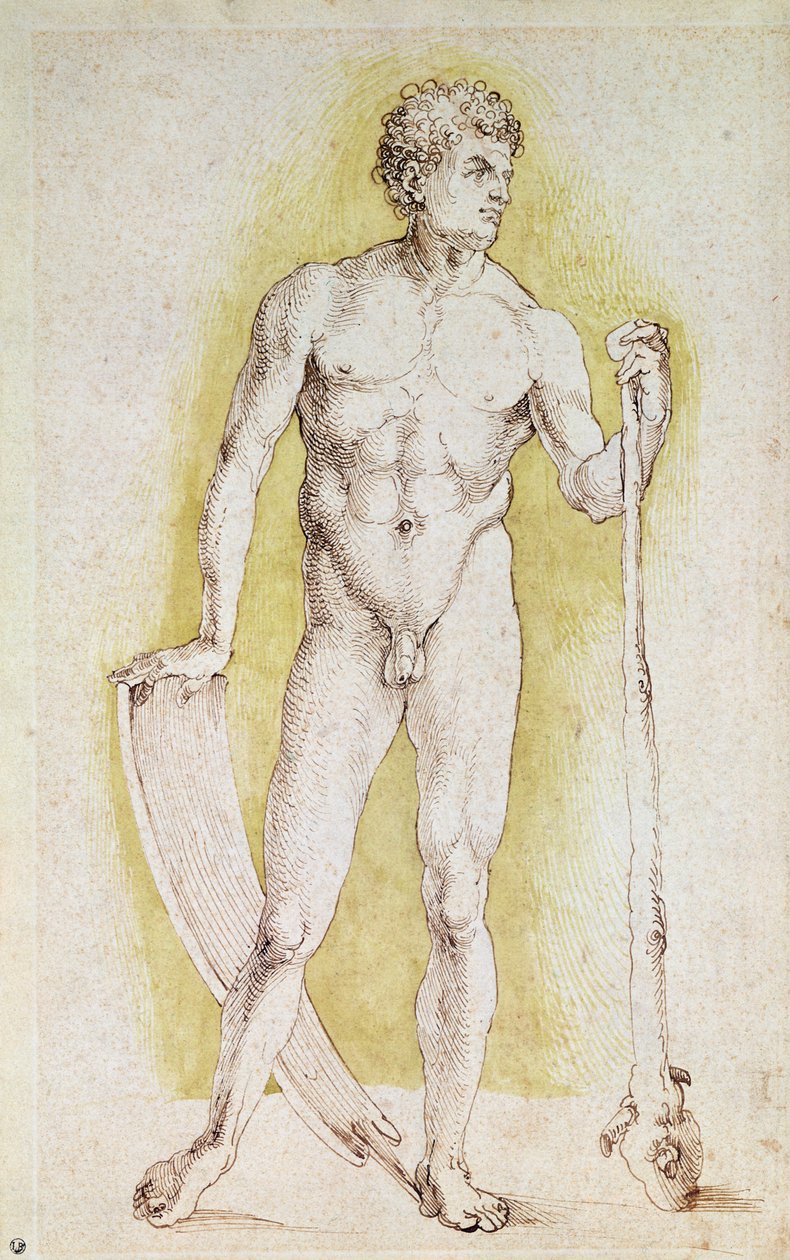 Joven desnudo de Albrecht Dürer