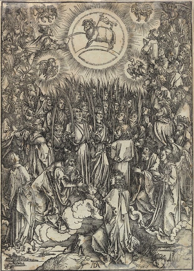 Adoración del Cordero de Dios de Albrecht Dürer