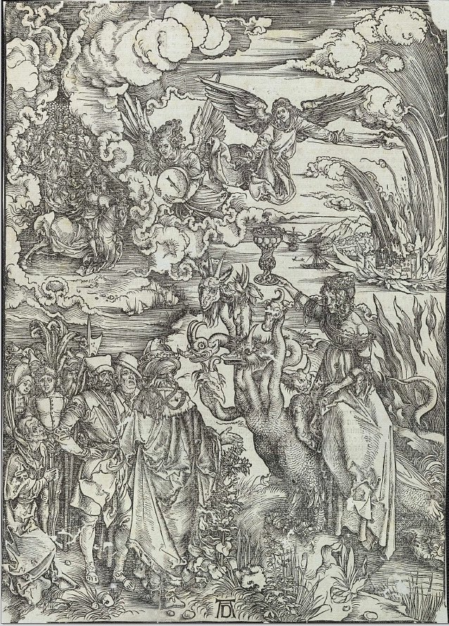 La ramera de Babilonia de Albrecht Dürer