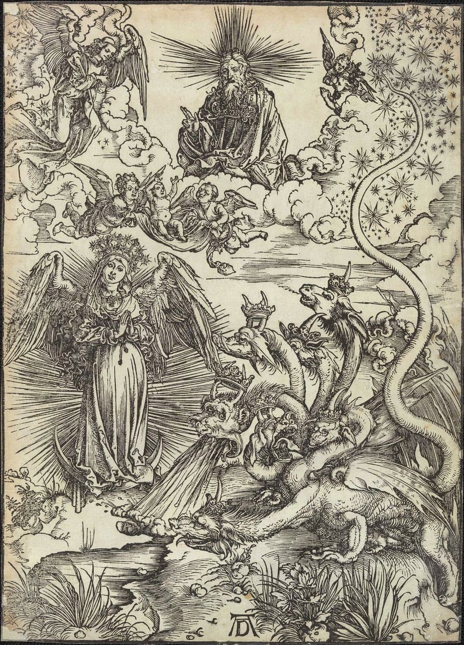 La mujer vestida con el sol de Albrecht Dürer