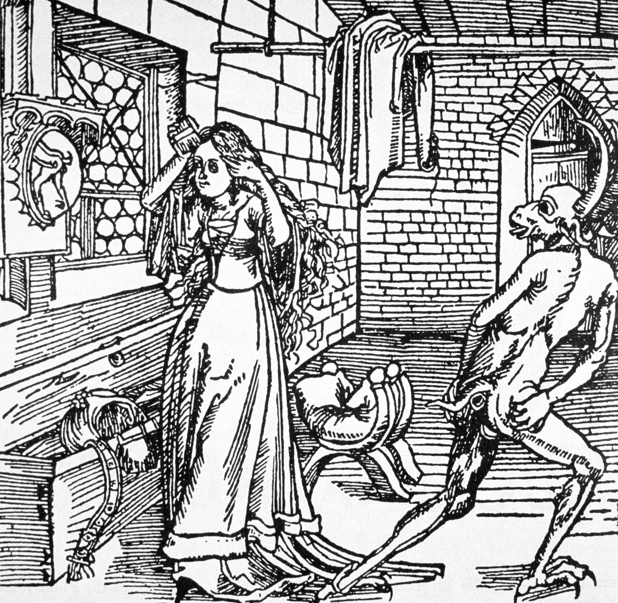 El Diablo y la Coqueta, copia de una ilustración de 