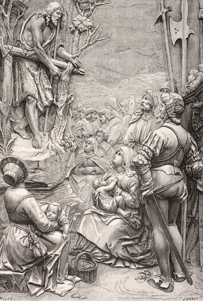 San Juan Bautista predicando en el desierto de Albrecht (after) Durer or Duerer