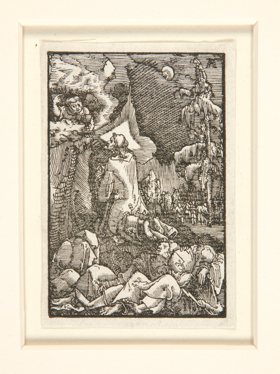 Agonía en el Huerto, de la serie La Caída y Redención del Hombre de Albrecht Altdorfer