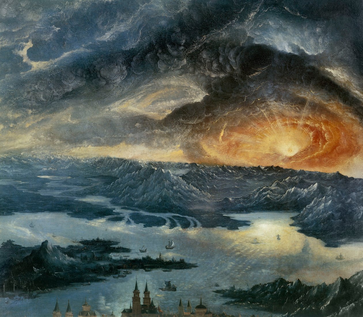 Batalla de Issus entre Alejandro Magno y Darío III de Albrecht Altdorfer