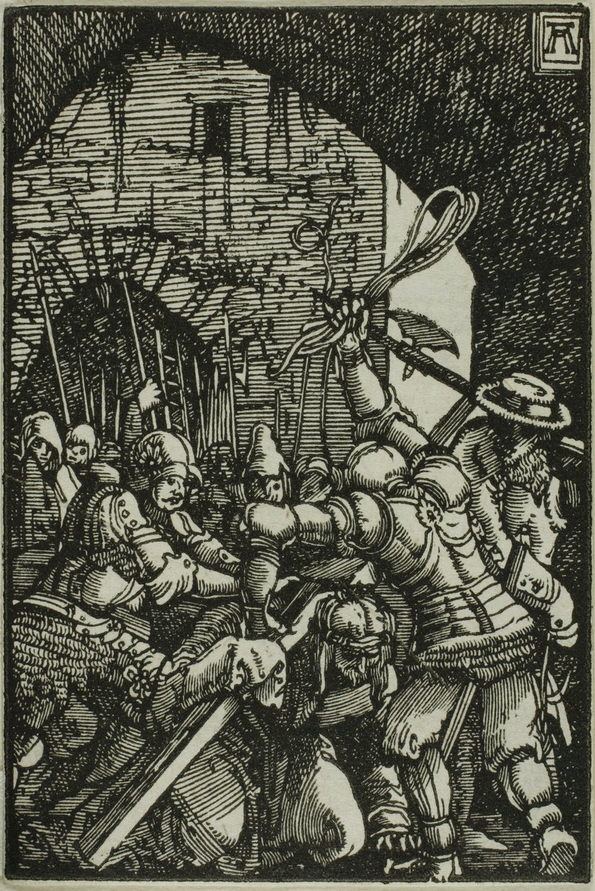 El porte de la cruz, de La caída y redención del hombre de Albrecht Altdorfer