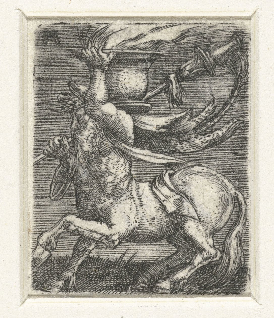 Centauro lleva una olla de fuego de Albrecht Altdorfer