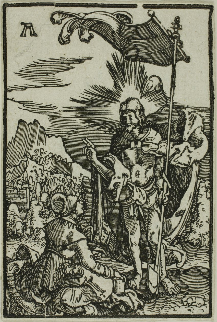 Cristo se aparece a la Magdalena, de La caída y la redención del hombre de Albrecht Altdorfer