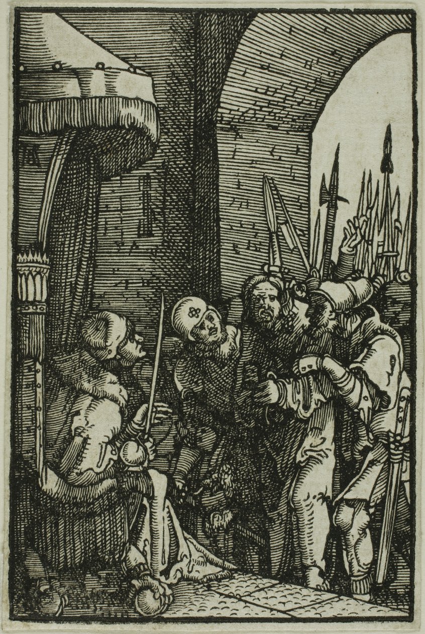 Cristo ante Pilato, de La caída y redención del hombre de Albrecht Altdorfer
