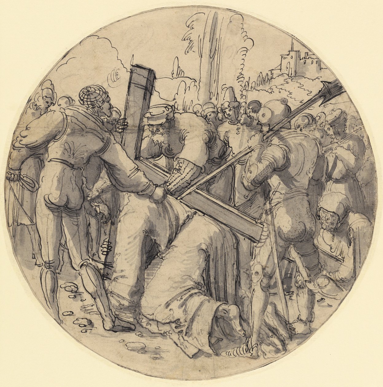 Cristo cargando la cruz de Albrecht Altdorfer