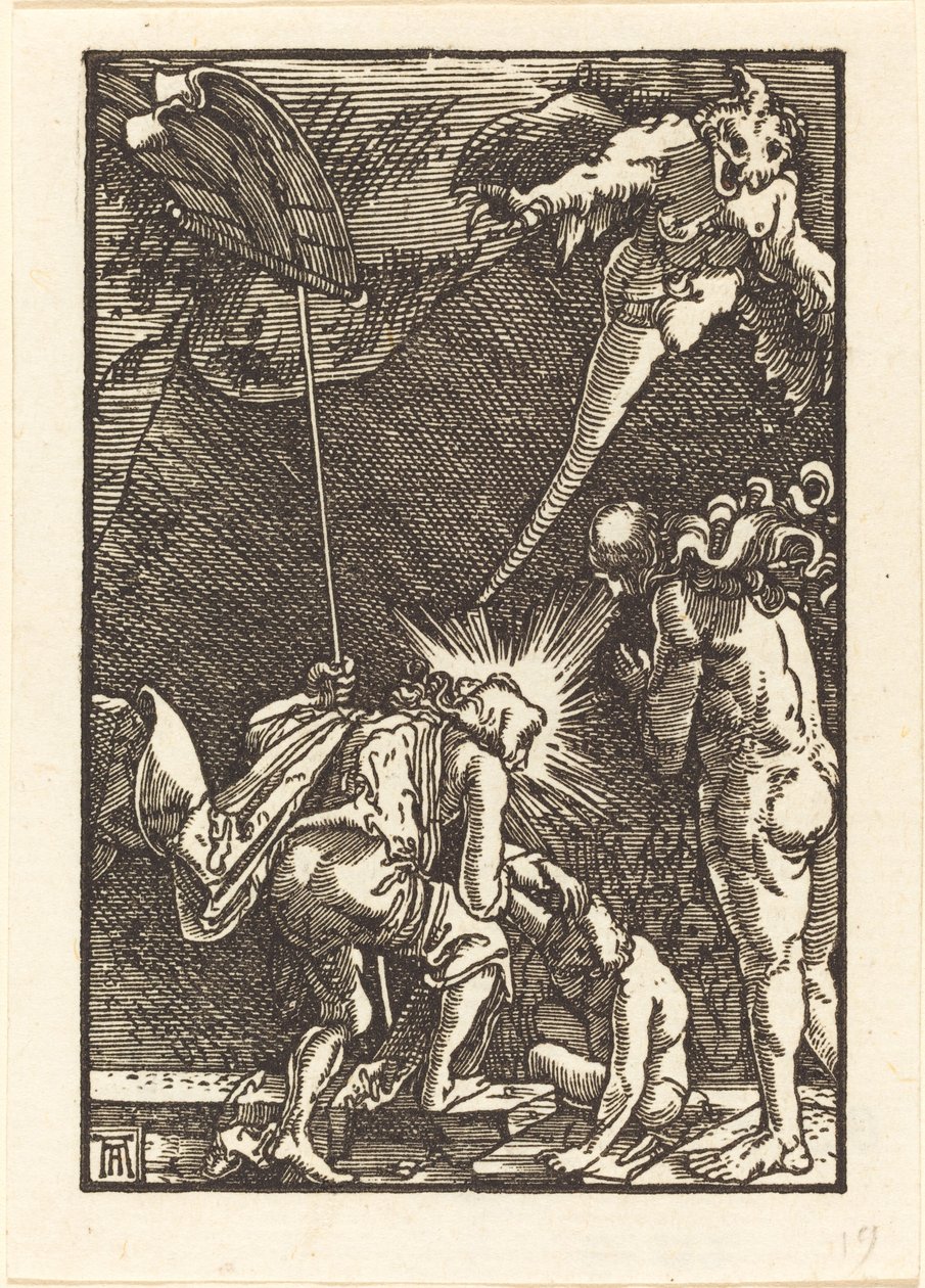 Cristo descendiendo al infierno de Albrecht Altdorfer