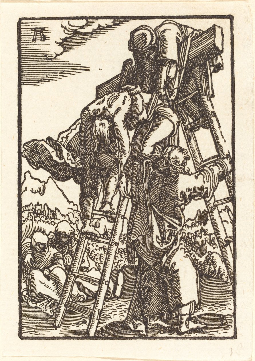 Cristo descendido de la cruz de Albrecht Altdorfer