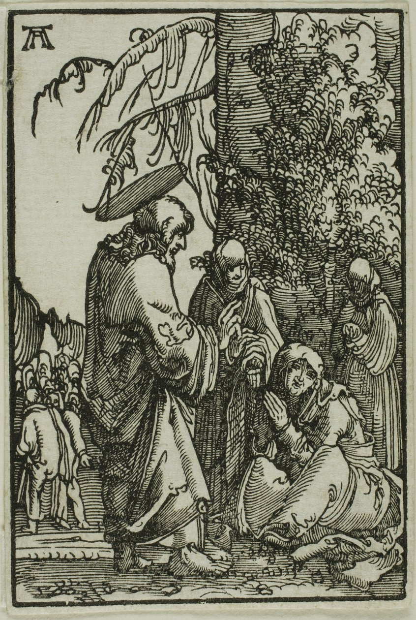 Cristo despidiéndose de su madre, de La caída y redención del hombre de Albrecht Altdorfer