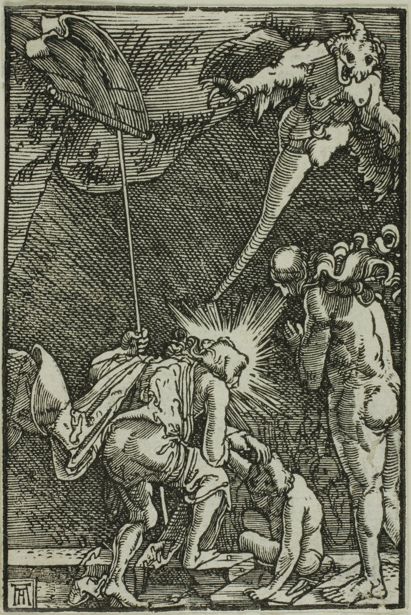 Cristo en el limbo, de La caída y la redención del hombre de Albrecht Altdorfer