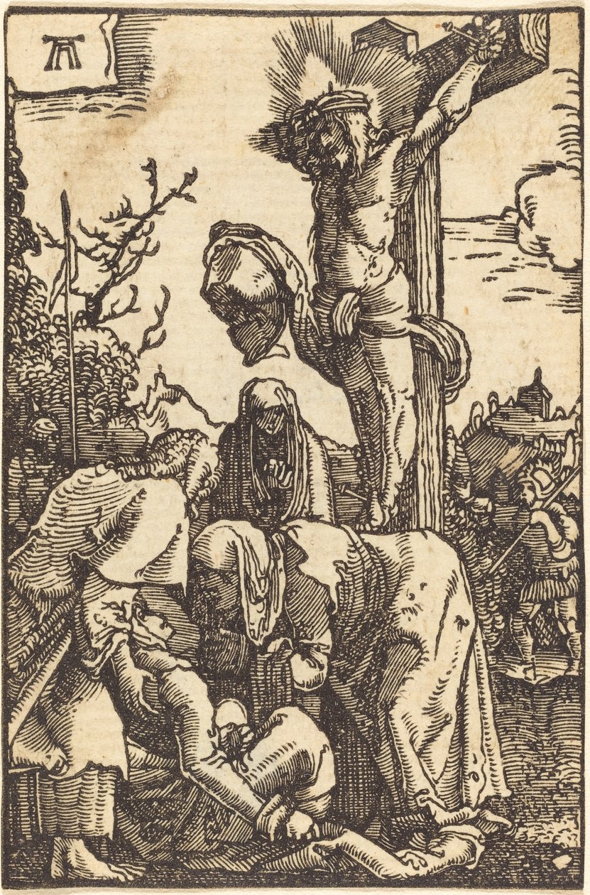 Cristo en la cruz de Albrecht Altdorfer