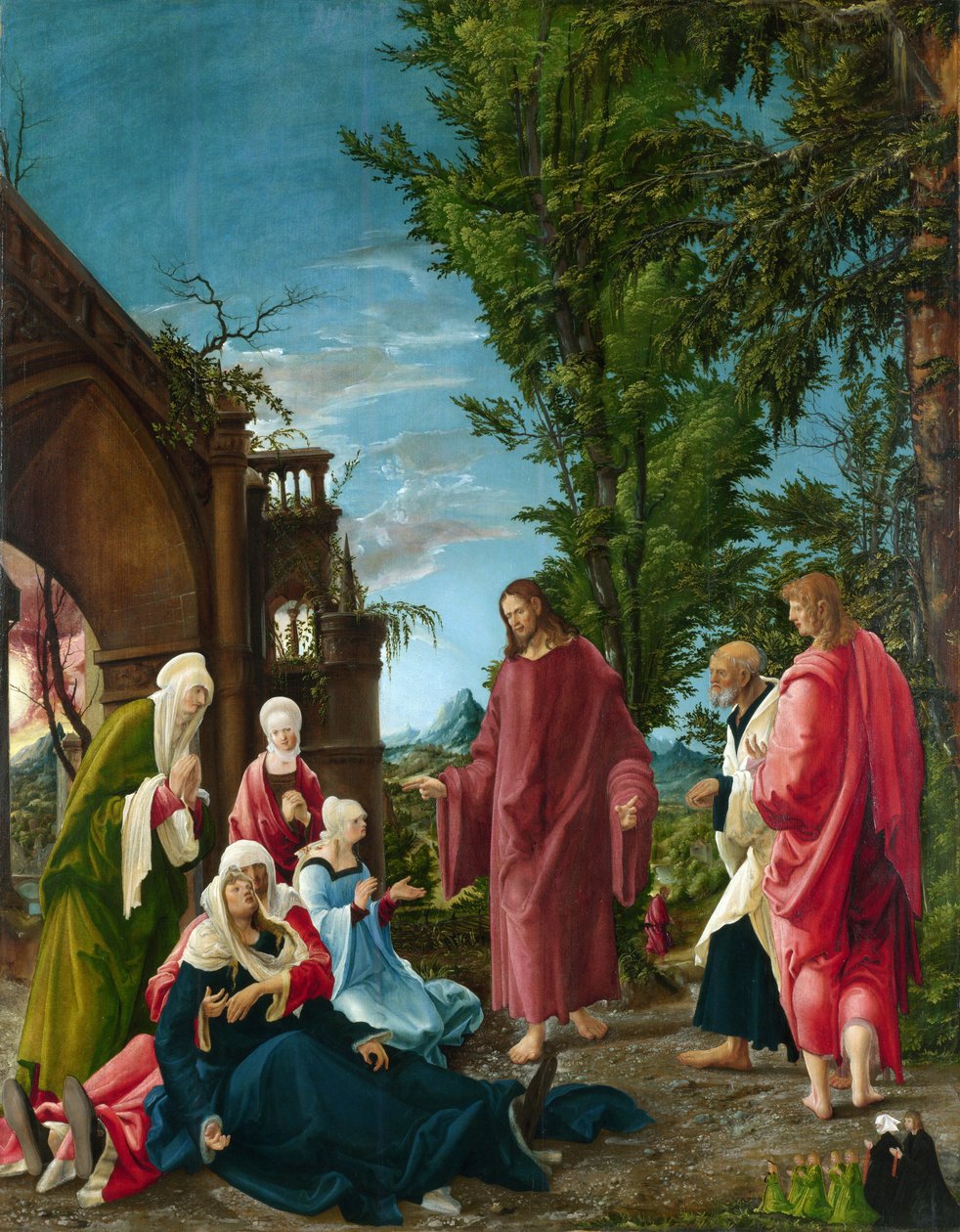 Cristo se despide de su Madre de Albrecht Altdorfer