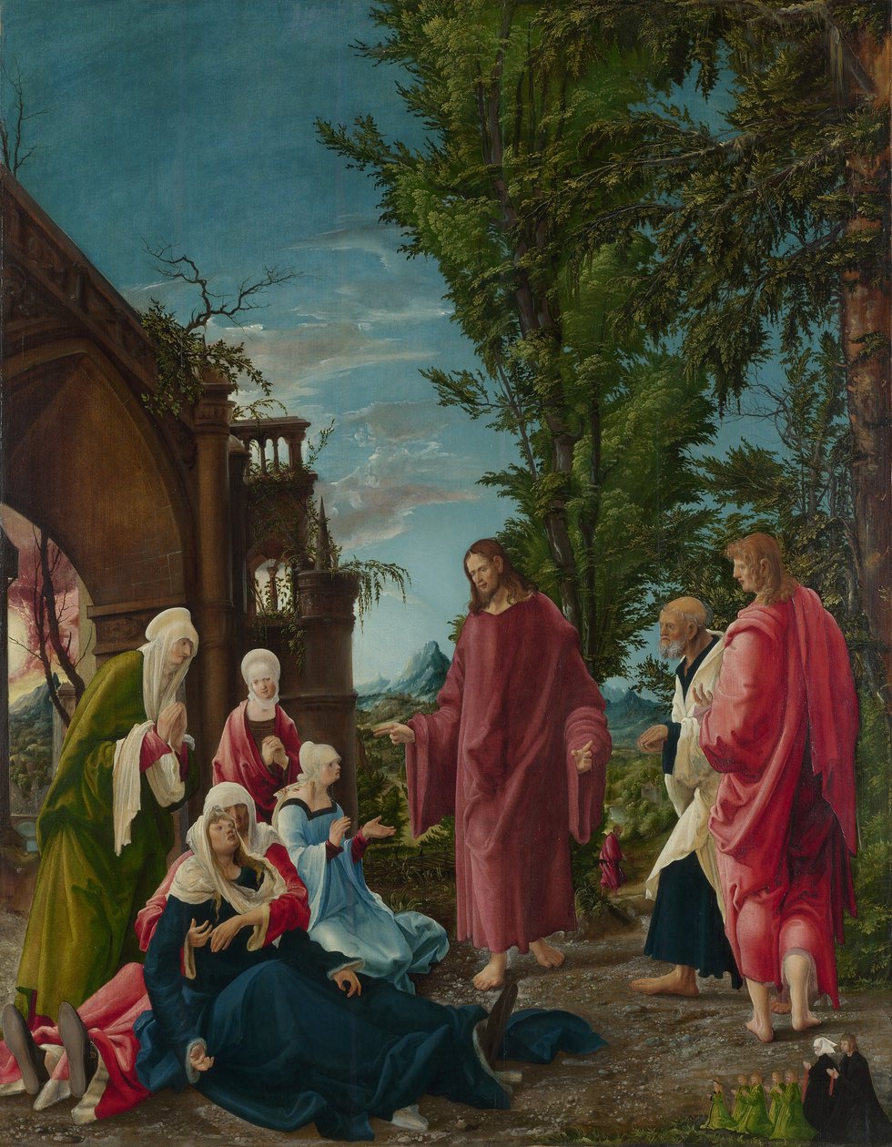 Cristo despidiéndose de su madre de Albrecht Altdorfer