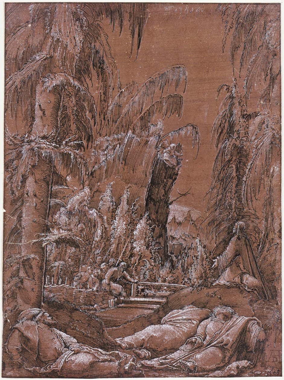 Cristo en el monte de los Olivos de Albrecht Altdorfer