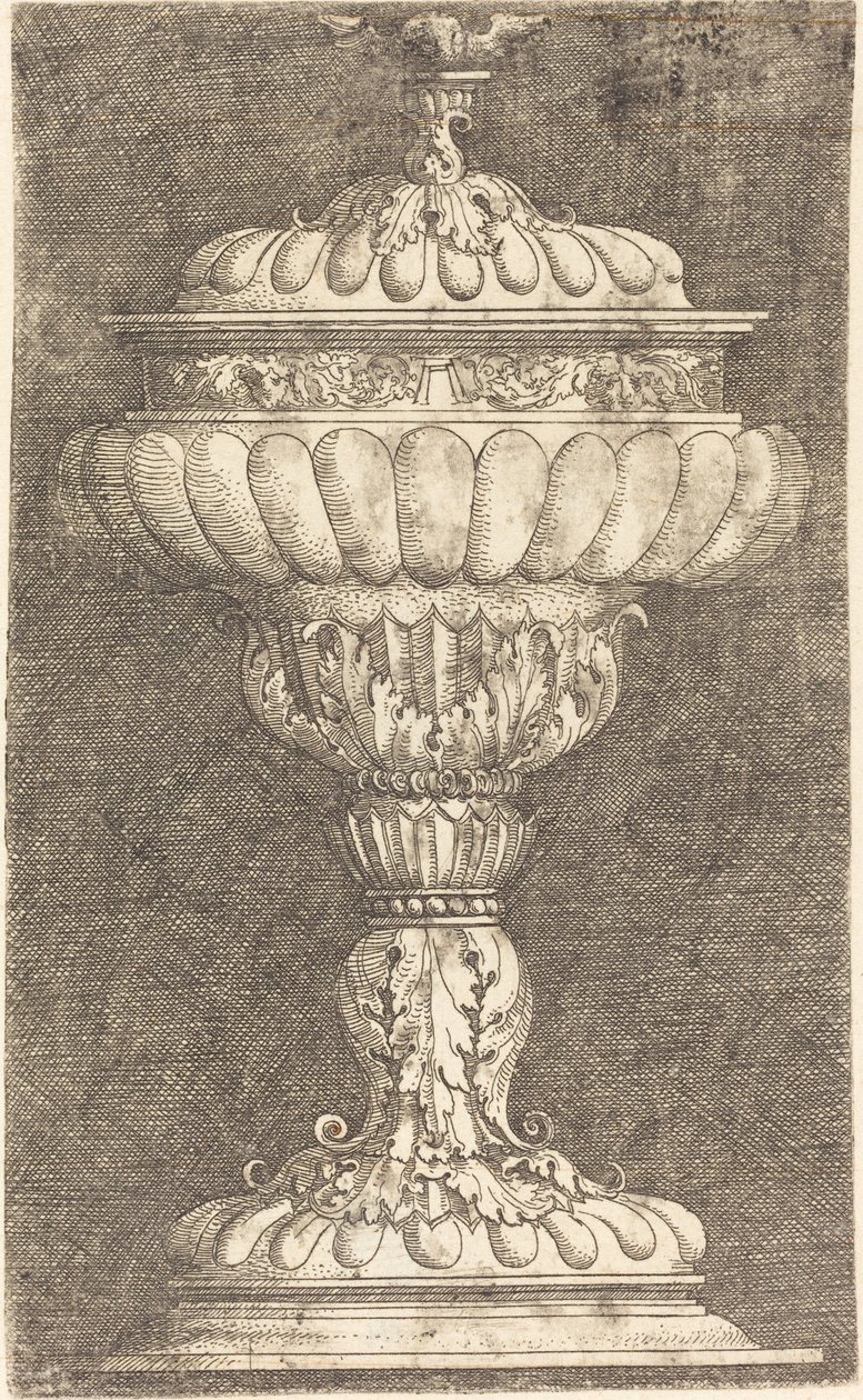 Copa cubierta con bola alada de Albrecht Altdorfer