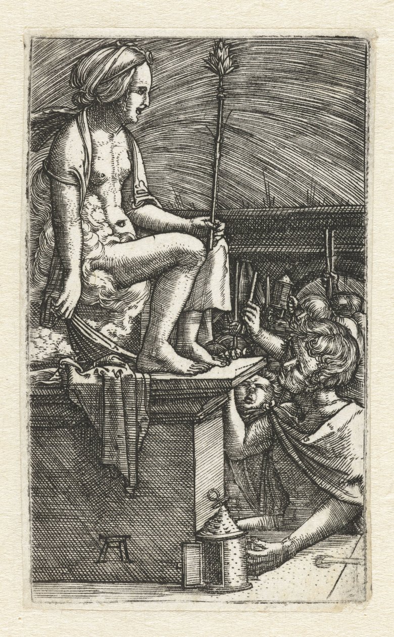 La venganza del mago Virgilio de Albrecht Altdorfer