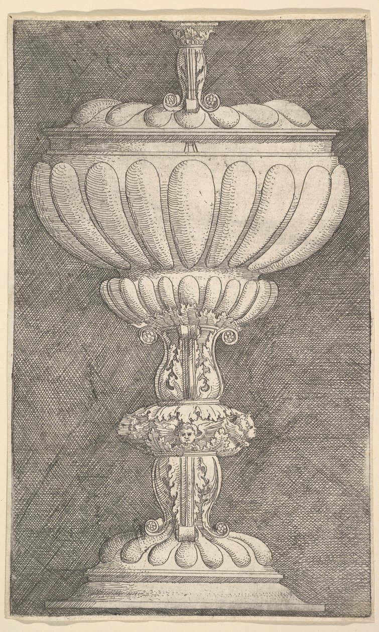 Diseño para una copa cubierta, s.f. de Albrecht Altdorfer