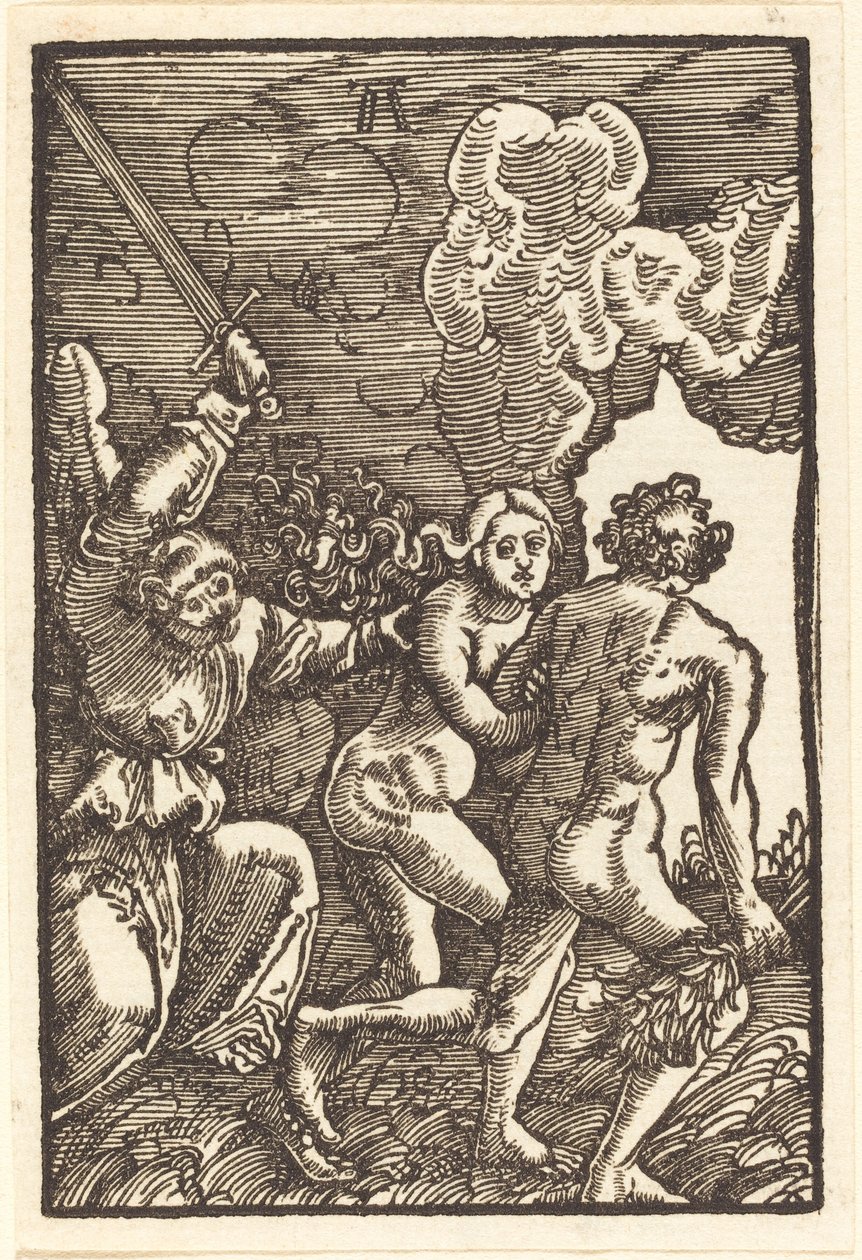 Expulsión del Paraíso de Albrecht Altdorfer