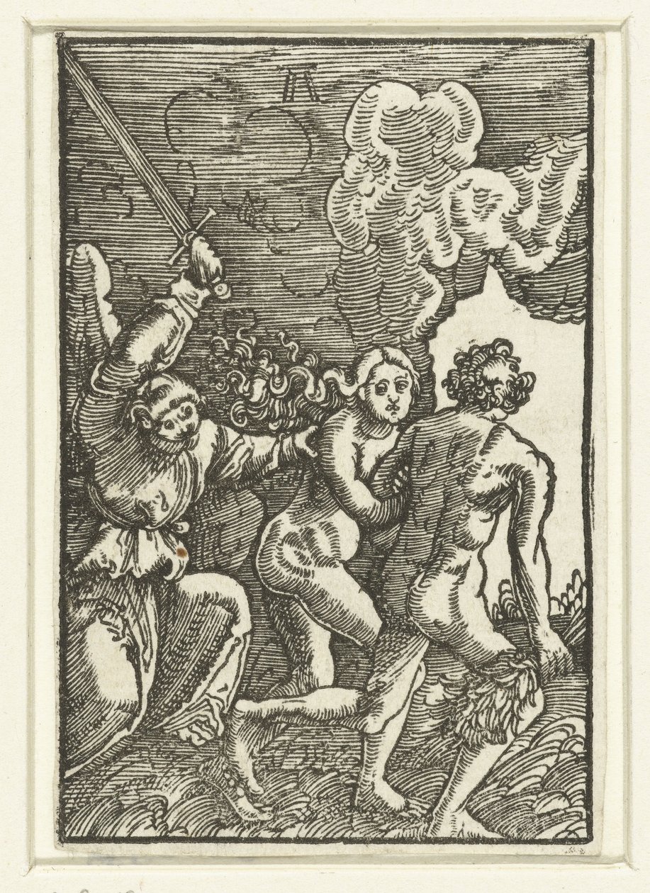 Expulsión del Paraíso de Albrecht Altdorfer