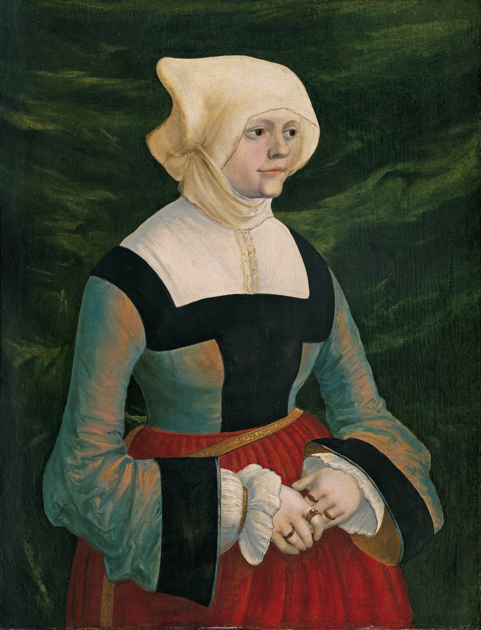 Alemán: Bildnis einer jungen Frau Portrait of a young Woman de Albrecht Altdorfer