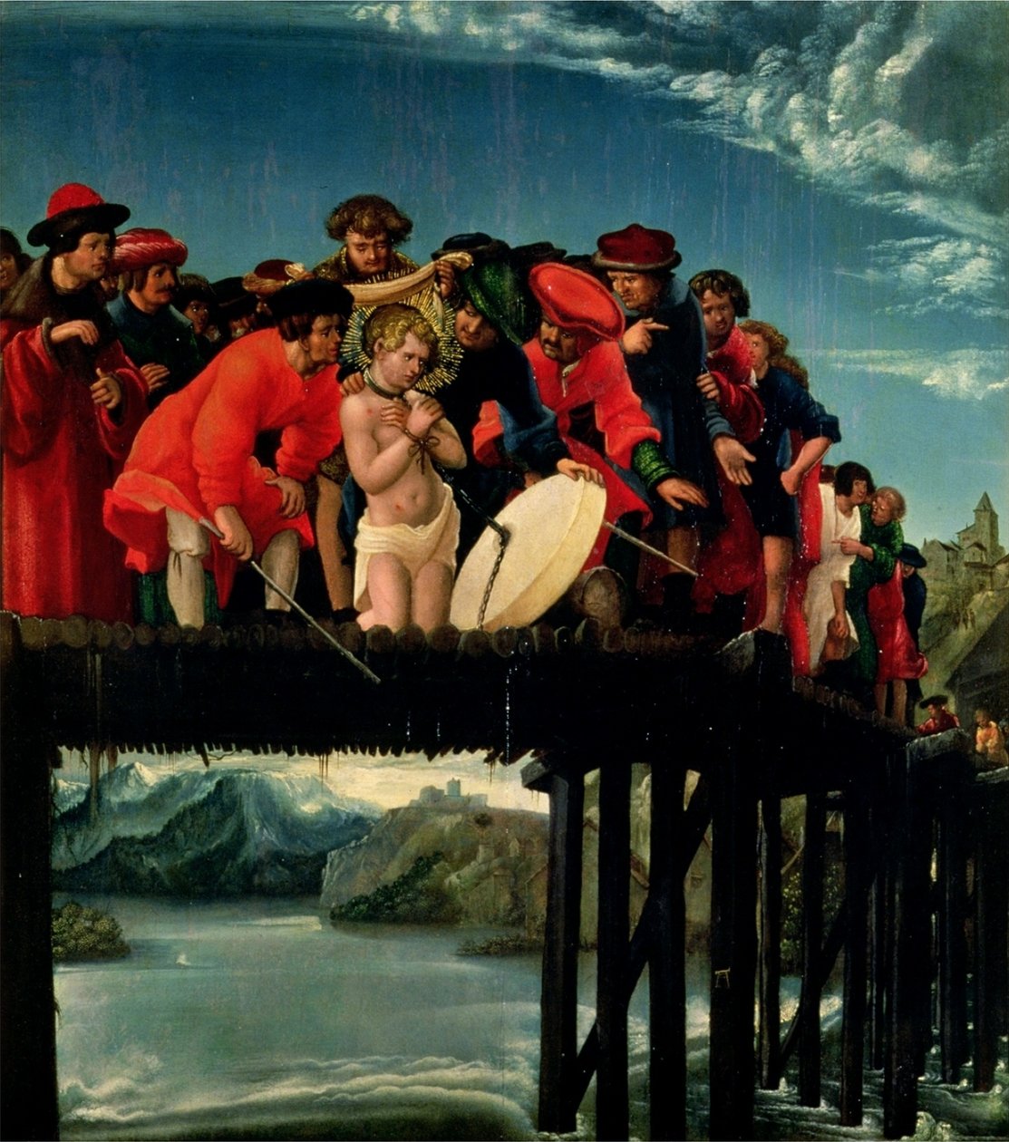 Alemán: Brückensturz des hl. Florian El martirio de San Florián de Albrecht Altdorfer