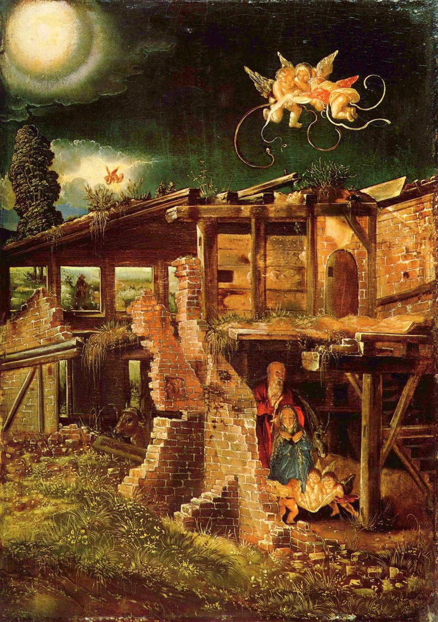 Alemán: Die Geburt Christi El nacimiento de Cristo de Albrecht Altdorfer