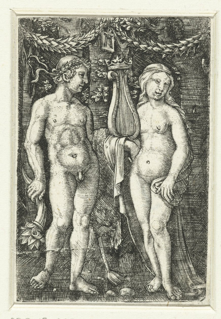 Hércules y una musa de Albrecht Altdorfer