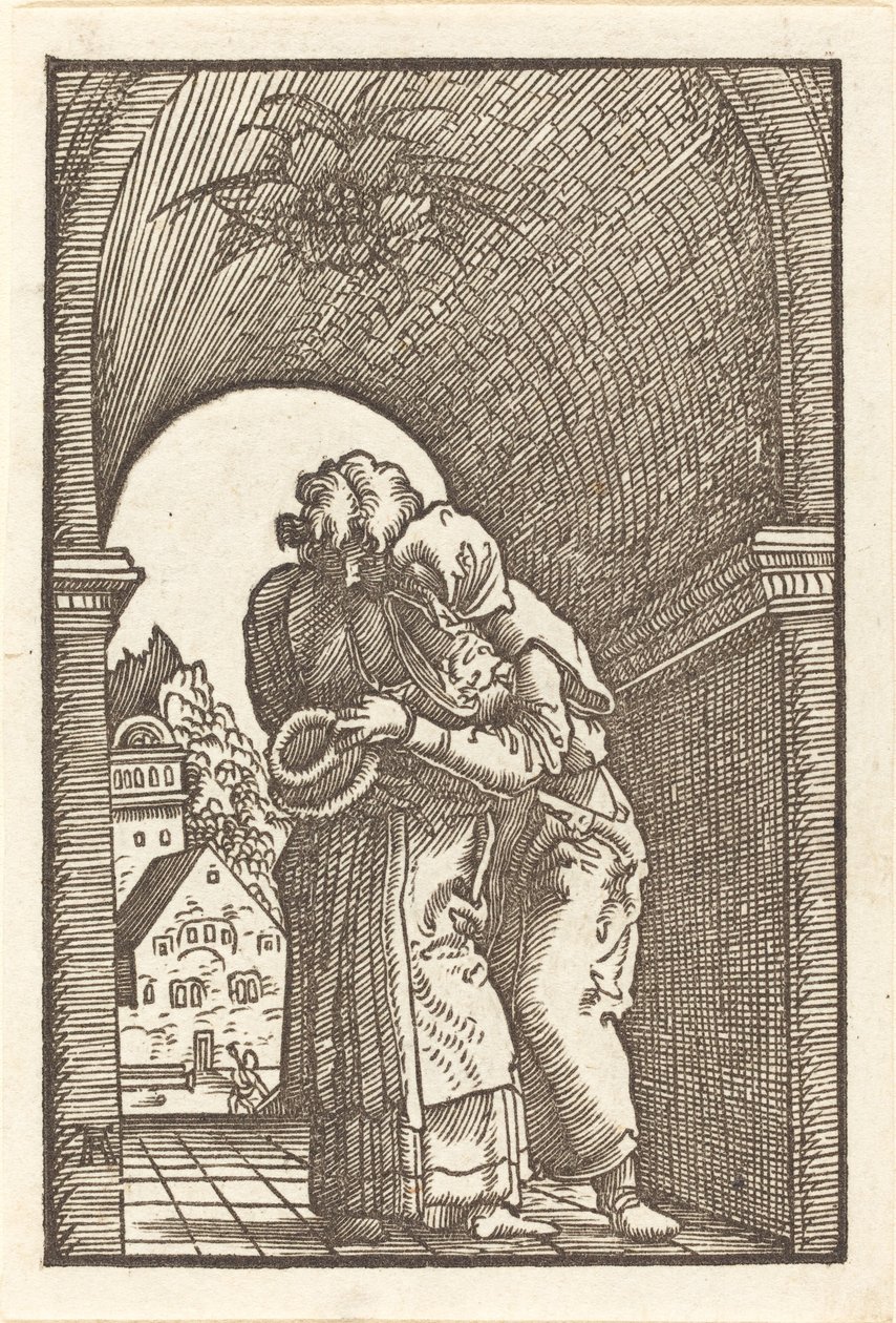 Joaquín abrazando a Ana de Albrecht Altdorfer
