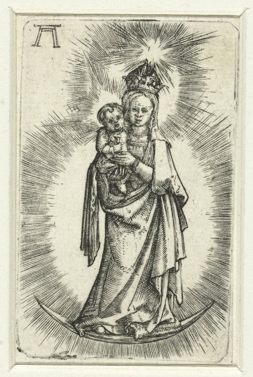 Madonna en la luna creciente de Albrecht Altdorfer
