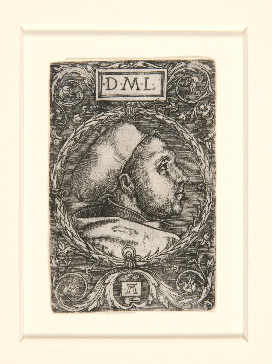 Martín Lutero con una gorra de doctorado de Albrecht Altdorfer