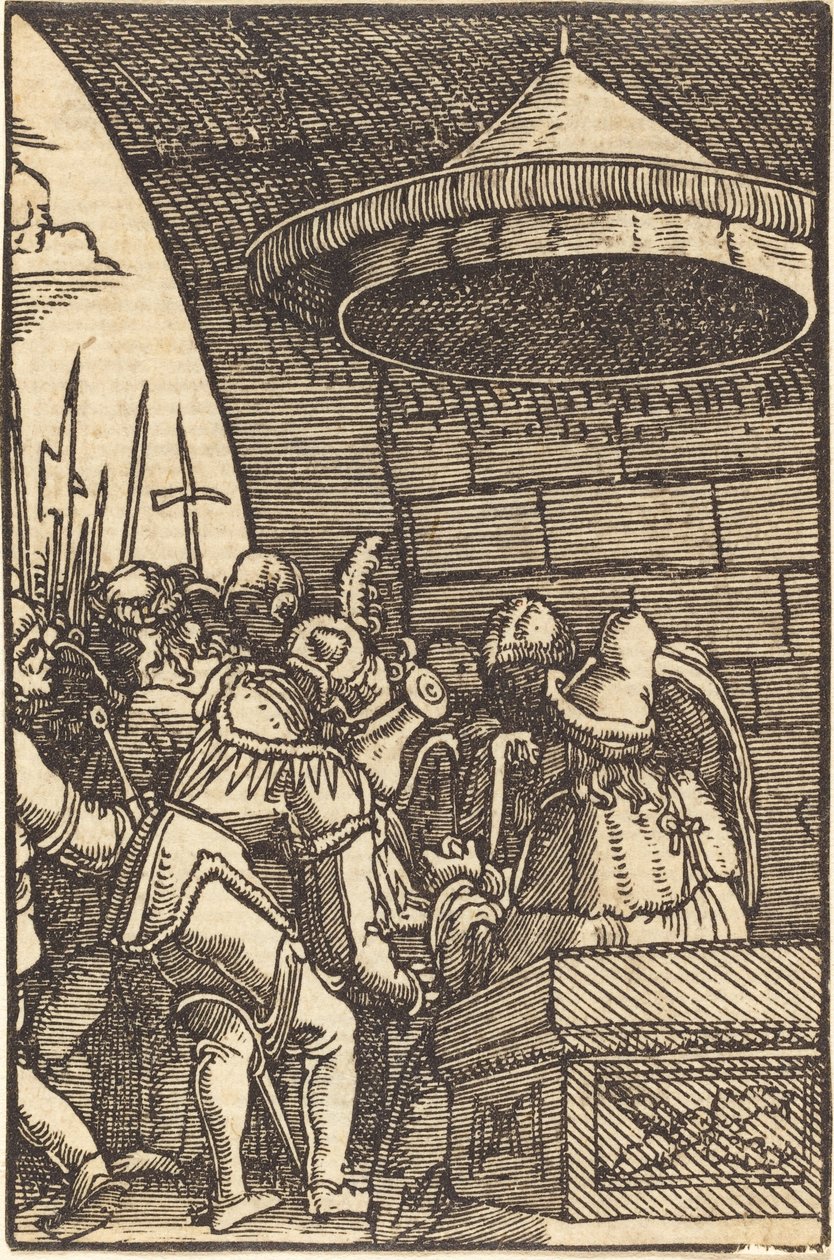 Pilato lavándose las manos de Albrecht Altdorfer