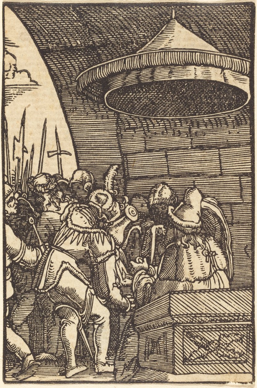 Pilato lavándose las manos de Albrecht Altdorfer