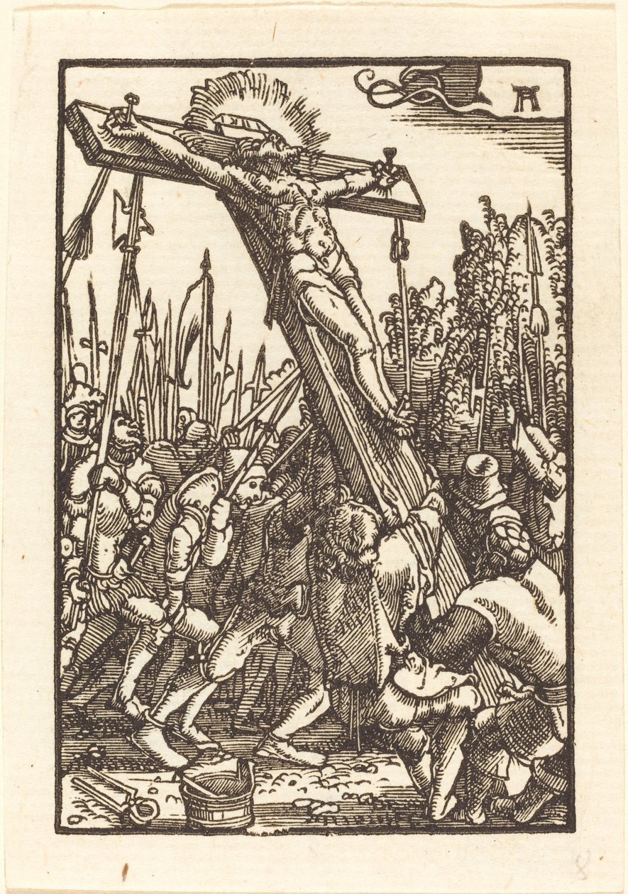 El levantamiento de la cruz de Albrecht Altdorfer
